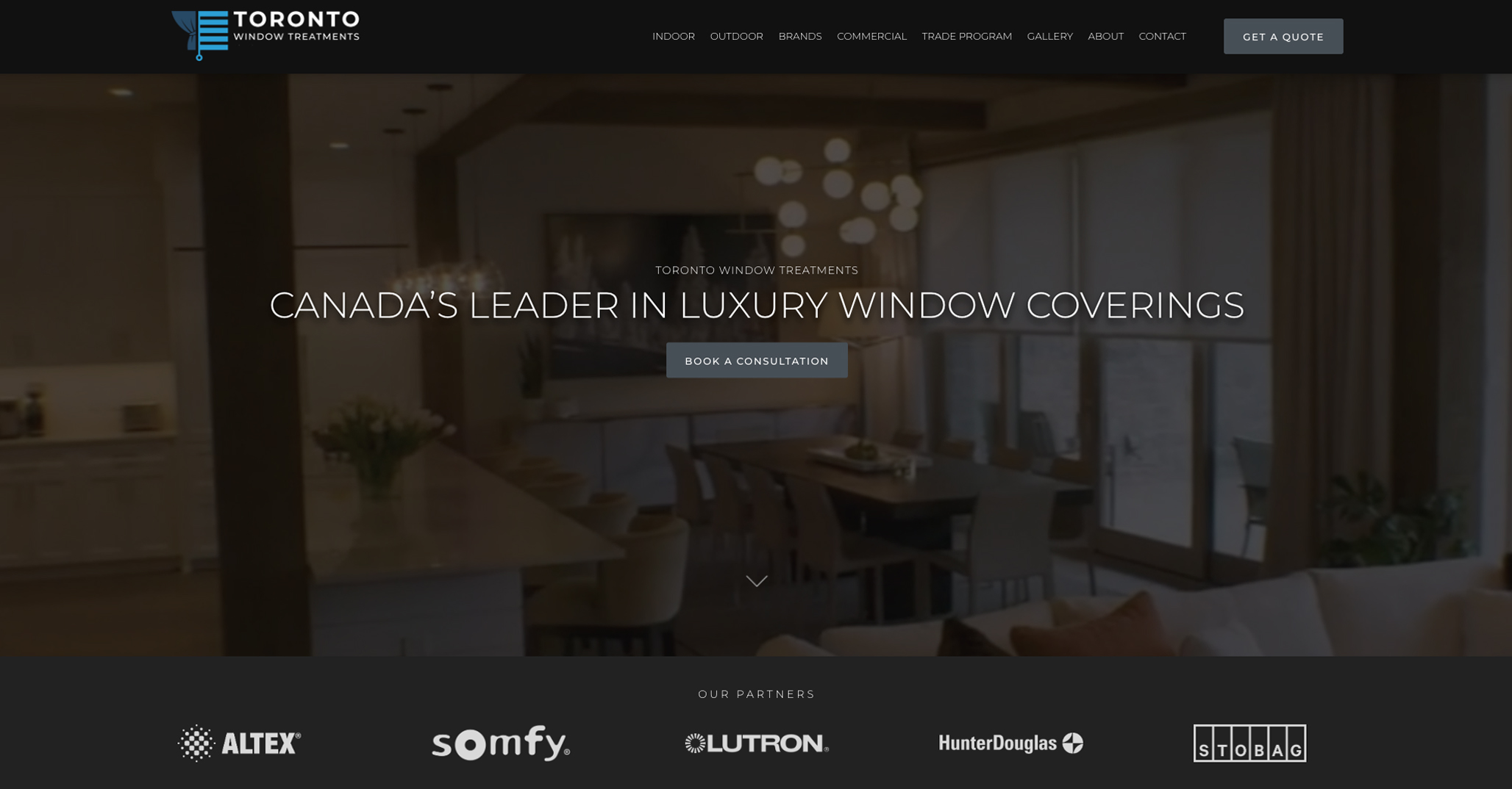 Toronto Window Treatments Website